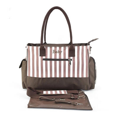 Multi-Function Baby Diaper Bag Striped Mummy Stroller Maternity Nappy Bags