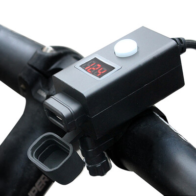 IZTOSS motorcycle mobile phone charger with USB car charger digital display voltage detection with switch 12-24V
IZTOSS motorcycle mobile phone charger with USB car charger digital display voltage detection with switch 12-24V