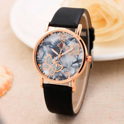 Fashion Color butterfly Womens watch Simple Temperament Beautiful Ladies WristWatch Unisex Business Stainless Steel clock D
Fashion Color butterfly Womens watch Simple Temperament Beautiful Ladies WristWatch Unisex Business Stainless Steel clock D