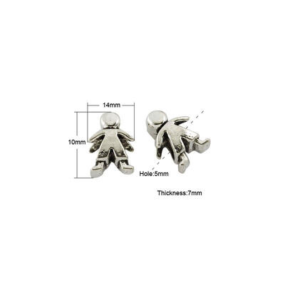 Tibetan Style European Beads Cadmium Free & Nickel Free & Lead Free Human Antique Silver 14x10x7mm Hole 5mm
Tibetan Style European Beads Cadmium Free & Nickel Free & Lead Free Human Antique Silver 14x10x7mm Hole 5mm