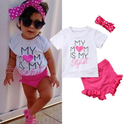 USA Newborn Kid Baby Girls Tops T-shirt Pants Shorts Headband Outfit Clothes wea
USA Newborn Kid Baby Girls Tops T-shirt Pants Shorts Headband Outfit Clothes wea
