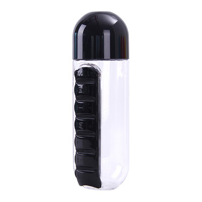 600 ml My Water Bottle Sport Combination Daily Pill Box Organizer Drinking Sealed Leakproof Plastic Bottle
600 ml My Water Bottle Sport Combination Daily Pill Box Organizer Drinking Sealed Leakproof Plastic Bottle