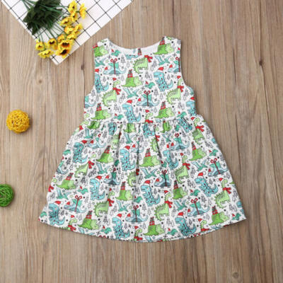 US Christmas Toddler Kid Baby Girl Clothes Sleeveless Dinosaur Tutu Dress Outfit 
US Christmas Toddler Kid Baby Girl Clothes Sleeveless Dinosaur Tutu Dress Outfit