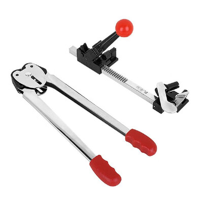 Strapping Tool Kit Combination Pliers Bundling Fasten Tools Strapping TensionerStrapping Sealer Tool