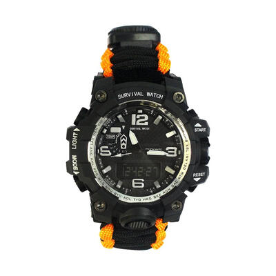 Outdoor Multifunctional Survival Watch Hiking Night Vision Waterproof Watch