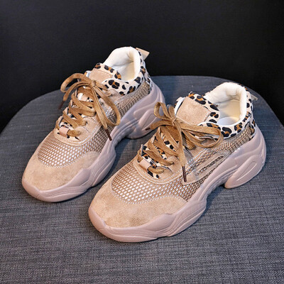 Daddy female leopard print thick-soled sneakers spring tie with net cloth Harajuku ins super fire breathable womens shoes
Daddy female leopard print thick-soled sneakers spring tie with net cloth Harajuku ins super fire breathable womens shoes