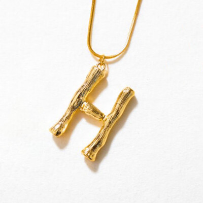 Gold Letter A-Z Pendant Chain Necklace Fashion