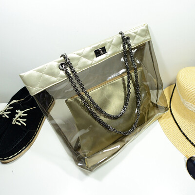 New summer Korean chain single Shoulder Bag big Handbag fashion picture bags women jelly crystal Transparent Beach bag
New summer Korean chain single Shoulder Bag big Handbag fashion picture bags women jelly crystal Transparent Beach bag