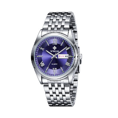 WWOOR Fashion Casual Analog Quartz Watch Business Waterproof Stainless Steel Watches Men Calendar Wristwatch
WWOOR Fashion Casual Analog Quartz Watch Business Waterproof Stainless Steel Watches Men Calendar Wristwatch