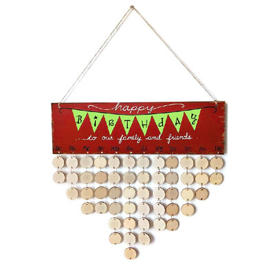Wooden Calendar Board Sign Family Celebration&Birthday Reminder DIY Wood Craft for Home Decoration
Wooden Calendar Board Sign Family Celebration&Birthday Reminder DIY Wood Craft for Home Decoration