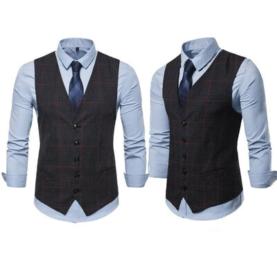 Men Formal Business Slim Fit Work Party Dress Vest Suit Tuxedo Casual Waistcoat
Men Formal Business Slim Fit Work Party Dress Vest Suit Tuxedo Casual Waistcoat