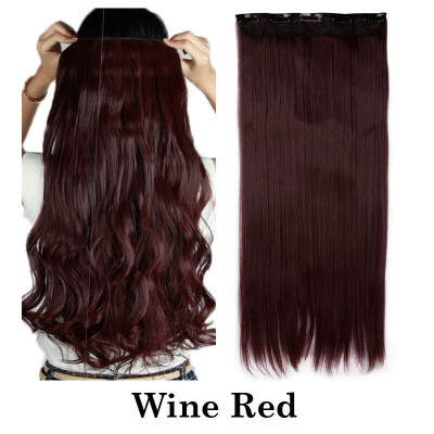 Synthetic Fiber Clips in on Hair Extension 34 Full Head One Piece 5 Clips Long Silky Straight Curly Wavy
Synthetic Fiber Clips in on Hair Extension 34 Full Head One Piece 5 Clips Long Silky Straight Curly Wavy