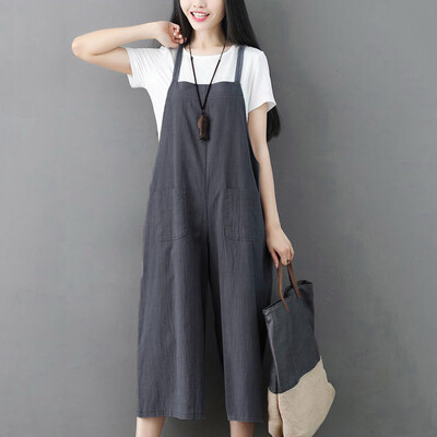 Tailored Women Wide Leg Pants Dungarees Casual Jumpsuits Pocket Sling Trousers Rompers
Tailored Women Wide Leg Pants Dungarees Casual Jumpsuits Pocket Sling Trousers Rompers