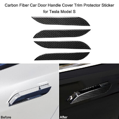 Carbon Fiber Car Door Handle Cover Trim Protector Sticker Door Outside Handle Scratch Cover Guard Decal for Tesla Model 3
Carbon Fiber Car Door Handle Cover Trim Protector Sticker Door Outside Handle Scratch Cover Guard Decal for Tesla Model 3