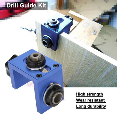 Greensen Wood Dowel Hole Drilling Guide Jig Kit Woodworking Carpentry Positioner Tool with Hole Cutter
Greensen Wood Dowel Hole Drilling Guide Jig Kit Woodworking Carpentry Positioner Tool with Hole Cutter