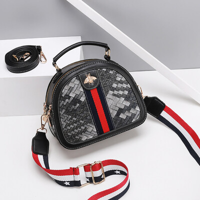 2019 new niche Harajuku style shoulder small round bag personality stitching female bag diagonal handbag
2019 new niche Harajuku style shoulder small round bag personality stitching female bag diagonal handbag
