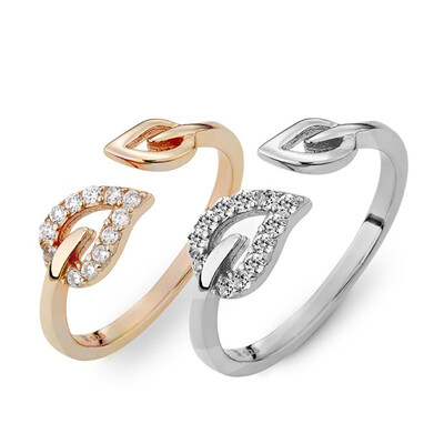 Women Simple Heart Leaf Open Ring Rhinestone Adjustable Rings Gold Joint Ring Fashion Party Wedding Jewelry Accessories
Women Simple Heart Leaf Open Ring Rhinestone Adjustable Rings Gold Joint Ring Fashion Party Wedding Jewelry Accessories