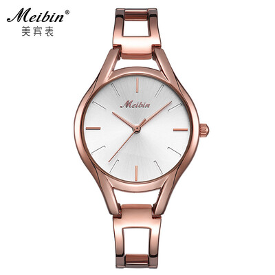 Meibin watch new steel belt watch female models fashion waterproof quartz watch student female watch 1053
Meibin watch new steel belt watch female models fashion waterproof quartz watch student female watch 1053
