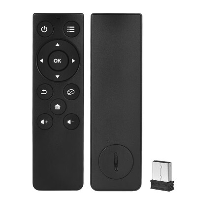 24GHz Wireless Remote Control with USB Receiver Adapter for Smart TV Android TV Box Google TV HTPC
24GHz Wireless Remote Control with USB Receiver Adapter for Smart TV Android TV Box Google TV HTPC