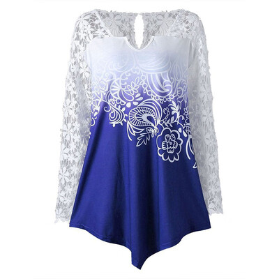 Womens Tshirt clothes Long Sleeve V-Neck Lace women tshirt Stitching Solid Color Gradient Color T-Shirt
Womens Tshirt clothes Long Sleeve V-Neck Lace women tshirt Stitching Solid Color Gradient Color T-Shirt
