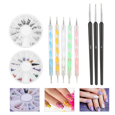 Greensen Professional Nail Art Brush Set Line Drawing Painting Pen Rhinestone Polish Manicure Tools
Greensen Professional Nail Art Brush Set Line Drawing Painting Pen Rhinestone Polish Manicure Tools