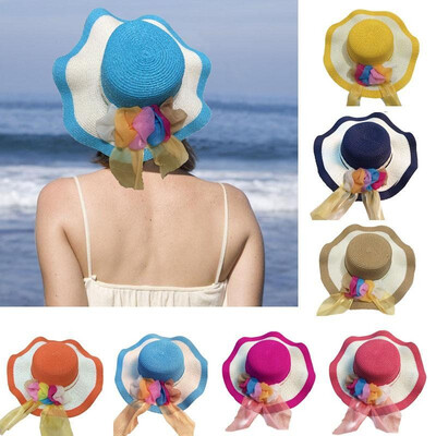 New Summer Women Girl Straw Hat Wide Wave Brim Colorful Ribbon Floppy Foldable Sun Beach Hat
New Summer Women Girl Straw Hat Wide Wave Brim Colorful Ribbon Floppy Foldable Sun Beach Hat