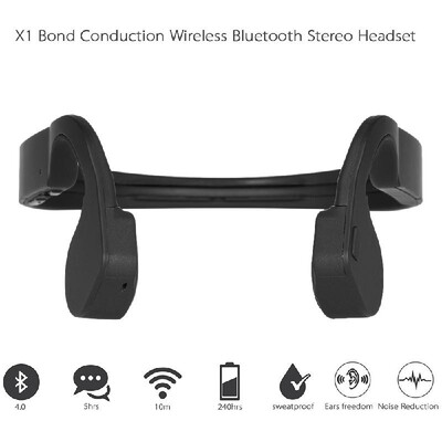 X1 Bone Conduction Wireless Bluetooth Stereo Earphone Bluetooth 40 CSR8645 Neck-strap Earphone Hands-free Headset for Android i 
X1 Bone Conduction Wireless Bluetooth Stereo Earphone Bluetooth 40 CSR8645 Neck-strap Earphone Hands-free Headset for Android i