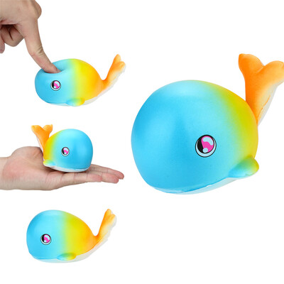 Gotoamei Stress Reliever Scented Super Slow Rising Kids Toy Cute Animal Toys Little Whale