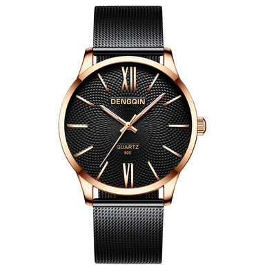 Gobestart Luxury Quartz Sport Military Stainless Steel Dial Band Wrist Watch