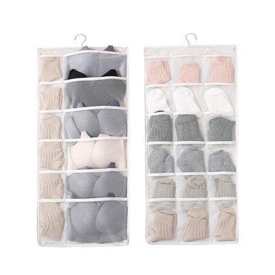 Double Sided Hanging Closet Dual-Sided Hanging Organizer Storage Bag for Bra Clothes Socks 30 Mesh Pockets Grey
Double Sided Hanging Closet Dual-Sided Hanging Organizer Storage Bag for Bra Clothes Socks 30 Mesh Pockets Grey