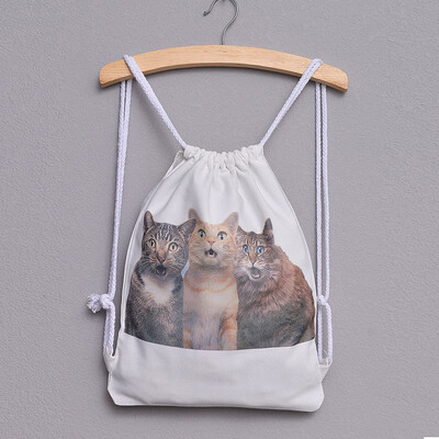 Tailored Fashion Women Cat Print Drawstring Backpack Large Tote Canvas Backpack Bag
Tailored Fashion Women Cat Print Drawstring Backpack Large Tote Canvas Backpack Bag