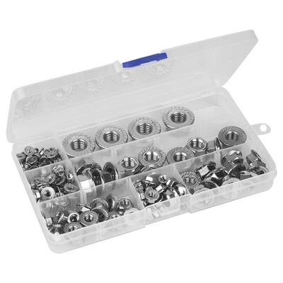 Greensen 140pcs Stainless Steel M3 M4 M5 M6 M8 M10 M12 Hex Flange Lock Nut Set 
Greensen 140pcs Stainless Steel M3 M4 M5 M6 M8 M10 M12 Hex Flange Lock Nut Set