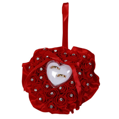 1Pcs Heart-shape Rose Flowers Valentines Day Gift Ring Box Romantic Wedding Jewelry Case Ring Bearer Cushion Holder Decor
1Pcs Heart-shape Rose Flowers Valentines Day Gift Ring Box Romantic Wedding Jewelry Case Ring Bearer Cushion Holder Decor