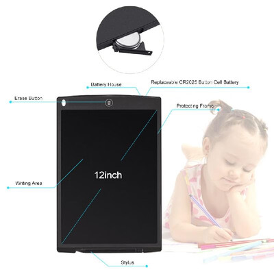 12 Inches LCD Writing Tablet e-Writer Handwriting Drawing Board with Plastic Stylus for Kids Business Use
12 Inches LCD Writing Tablet e-Writer Handwriting Drawing Board with Plastic Stylus for Kids Business Use