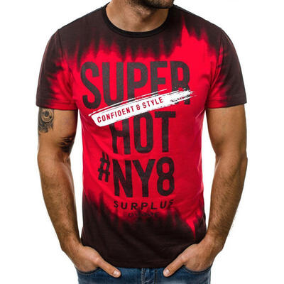Summer Male O-neck Short Sleeve T-shirt With Letter Pattern Casual Cotton T-shirt For Men
Summer Male O-neck Short Sleeve T-shirt With Letter Pattern Casual Cotton T-shirt For Men