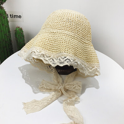 Korean lace straw hat woman summer trip 100 students beach fisherman hat Japanese system folding sunscreen
Korean lace straw hat woman summer trip 100 students beach fisherman hat Japanese system folding sunscreen