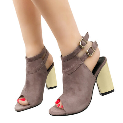 Rose Womens Fashion Open-Toed Double Buckle Ankle Party Shoe High Heels Roman Sandal 
Rose Womens Fashion Open-Toed Double Buckle Ankle Party Shoe High Heels Roman Sandal