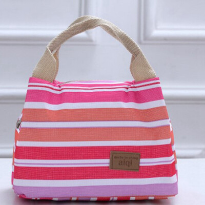 Fashion Insulated Thermal Cooler Striped Lunch Bag Travel Bag Picnic Carry Tote Cases
Fashion Insulated Thermal Cooler Striped Lunch Bag Travel Bag Picnic Carry Tote Cases