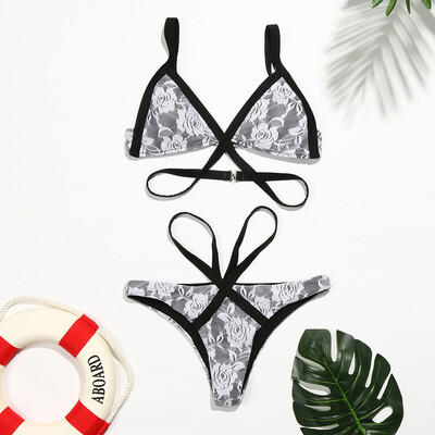 Roseonmyhand Women Lace Swimwear Bandage Bikini Set Push-up Padded Bra Bathing Suit Swimsuit
Roseonmyhand Women Lace Swimwear Bandage Bikini Set Push-up Padded Bra Bathing Suit Swimsuit