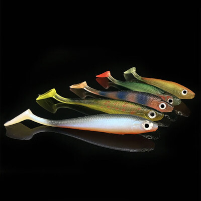 5pcsset Fishing Wobblers PVC Artificial Bait T Shape Tail Fish Pattern Soft Lure Multi-Color Fishing Accessories 9cm 5g
5pcsset Fishing Wobblers PVC Artificial Bait T Shape Tail Fish Pattern Soft Lure Multi-Color Fishing Accessories 9cm 5g