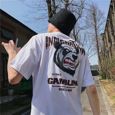 Summer New Five-point Sleeve Loose Hong Kong Half-sleeved T-shirt Round Neck Youth Seven-point Sleeves Mens Direct Whol
Summer New Five-point Sleeve Loose Hong Kong Half-sleeved T-shirt Round Neck Youth Seven-point Sleeves Mens Direct Whol