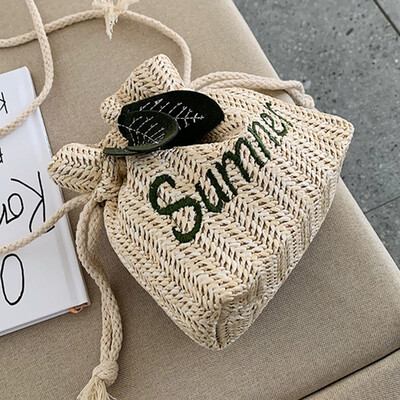Women 2019 summer new small bag tide Korean straw bucket bag foreign-style woven shoulder Messenger bag
Women 2019 summer new small bag tide Korean straw bucket bag foreign-style woven shoulder Messenger bag