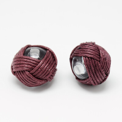 Handmade Beads Acrylic covered with Waxed Cord Flat Round FireBrick 1820x1416mm Hole 3mm
Handmade Beads Acrylic covered with Waxed Cord Flat Round FireBrick 1820x1416mm Hole 3mm