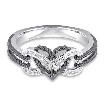 New Fashion Women Flower Pattern Love Heart Shape Ring Jewelry Accessories Zircon Rings
New Fashion Women Flower Pattern Love Heart Shape Ring Jewelry Accessories Zircon Rings