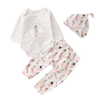 Baby Girl Clothes Set Long Sleeve Baby Cute RompersTrouserHat Newborn Cotton Infant Baby Girl Clothing Jumpsuit
Baby Girl Clothes Set Long Sleeve Baby Cute RompersTrouserHat Newborn Cotton Infant Baby Girl Clothing Jumpsuit