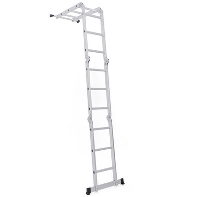 125FT EN131 Multi Purpose Step Aluminum Folding Scaffold Ladder
125FT EN131 Multi Purpose Step Aluminum Folding Scaffold Ladder