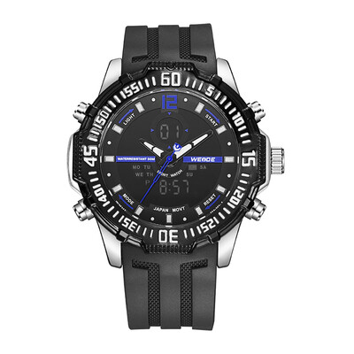 WEIDE WH6105 Dual Display Quartz Digital Men Watch Multifunctional Sports 3ATM Waterproof Big Dial Large Face Stopwatch Timer Week
WEIDE WH6105 Dual Display Quartz Digital Men Watch Multifunctional Sports 3ATM Waterproof Big Dial Large Face Stopwatch Timer Week