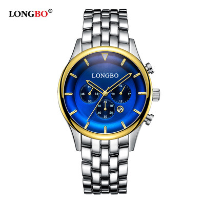 Watch steel belt business waterproof watch male three eyes six-needle calendar luminous mens watch 80466
Watch steel belt business waterproof watch male three eyes six-needle calendar luminous mens watch 80466