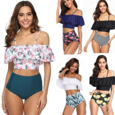 Women Sexy Flounce Off Shoulder Swimsuit Ruffle One Piece Bikini Bra Swimsuit
Women Sexy Flounce Off Shoulder Swimsuit Ruffle One Piece Bikini Bra Swimsuit