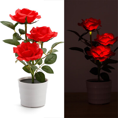 Siaonvr Solar Rose Flower Lights LED Artificial Rose Pot Flower Bonsai LED Lamp
Siaonvr Solar Rose Flower Lights LED Artificial Rose Pot Flower Bonsai LED Lamp